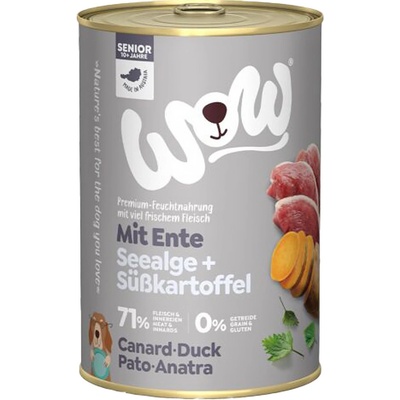 WOW Kachna s batáty Senior 400 g