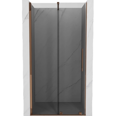Mexen Velar плъзгащи душ врати 90 см, графит, розово злато - 871-090-000-41-60 (871-090-000-41-60)