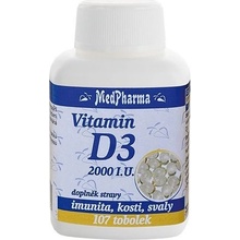 MedPharma Vitamin D3 2000 I.U. 107 kapslí