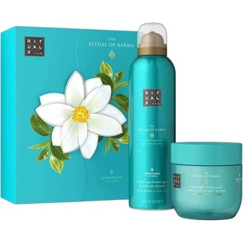Rituals The Ritual Of Karma Комплект - Нощна маска за тяло и Душ гел, 125 + 200 ml