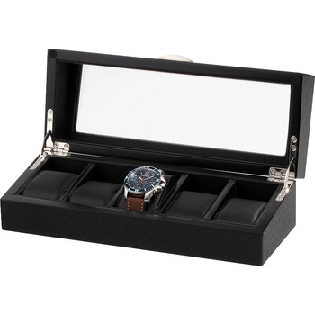 Rothenschild Watch Box RS-2375-5OAK For 5 Watches black (Watch Box RS-2375-5OAK For 5 Watches black)