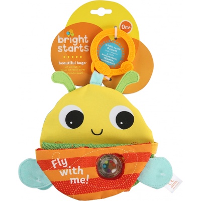 Bright Starts Knižka aktívna na C krúžku Beautiful Bugs včielka