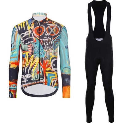 Holokolo dlhý a nohavice WILDLY II WINTER viacfarebná/čierna