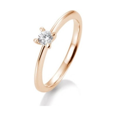 Sofia Diamonds prsteň z ružového zlata s diamantom BE41 05635 R