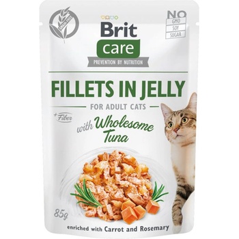 Brit Care Котешки филета в желе с полезна риба тон 85 г