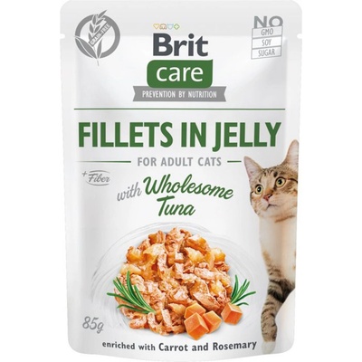 Brit Care Котешки филета в желе с полезна риба тон 85 г