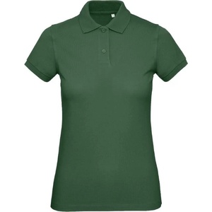 B&C Collection B&c inspire polo / Дамска поло тениска от органичен памук пике - бутилково зелено xs (01044054000)