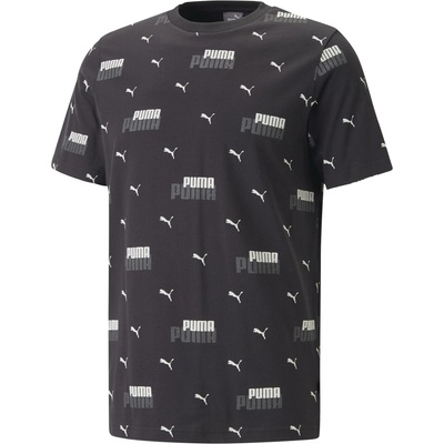 Puma ESS+ Logo Power AOP čierne biele