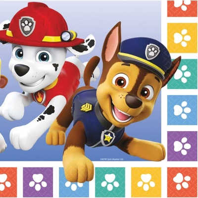 Amscan ubrousky papírové Tlapková Patrola 2022 16ks 33x33cm