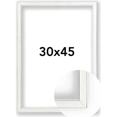 Fotorámeček Berlín Rozměr: 30 x 45 cm, Barva: Bílá, Typ zasklení: Plexi