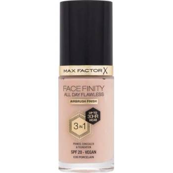 MAX Factor Facefinity All Day Flawless SPF20 течен фон дьо тен с uv защита 30 ml нюанс C30 Porcelain