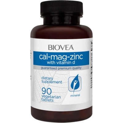Biovea Cal-Mag-Zinc + Vitamin D, 90 таблетки, Biovea (4349)