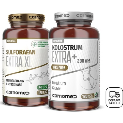Carnomed Sulforafan Extra XL 120 kapsúl + Kozie kolostrum 120 kapsúl