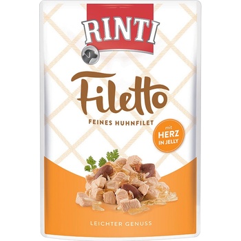 Rinti Filetto kuracie mäso & kuracie srdce v želé 100 g