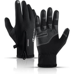  Зимни ръкавици за тъч екрани - HR Anti-Slip Winter Sport Gloves L (черен)