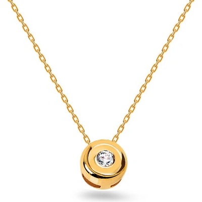 iZlato Forever Zlatý diamantový náhrdelník 14K ALBR005
