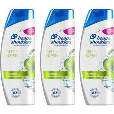 Head & Shoulders H&S šampón Apple Fresh 3 x 250 ml