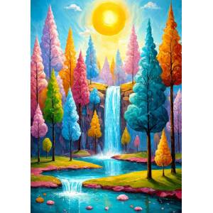 Enjoy - Puzzle Forest Cascade - 1 000 piese