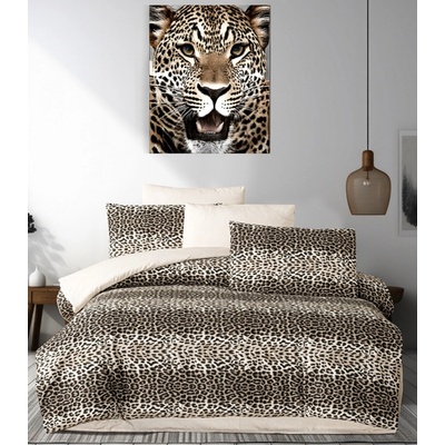 TiaHome obliečky bavlna Leopard 200x140 90x70