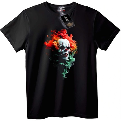 NOONEBRAND Тениска Жив Череп Дим - M, Black