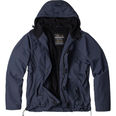 Surplus bunda windbreaker zipper modrá navy