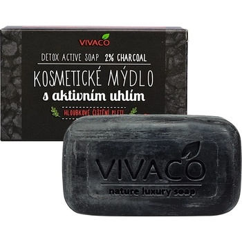 Vivaco 100 % Organic product prírodné mydlo s aktívnym uhlím 100 g