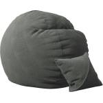 Pufrelax Комплект, Барбарон и декоративна възглавница, 600л. , King Size - Smoke Grey, Перящ се калъф, Трансформира се в легло, Пълнеж с микс от мемори пяна и дунапрен, Гама Premium