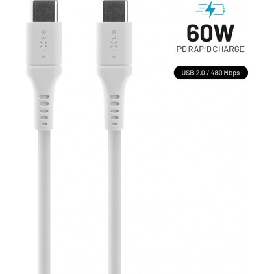 Fixed FIXDLS-CC12-WH 2× USB-C 60W, 1,2m bílý