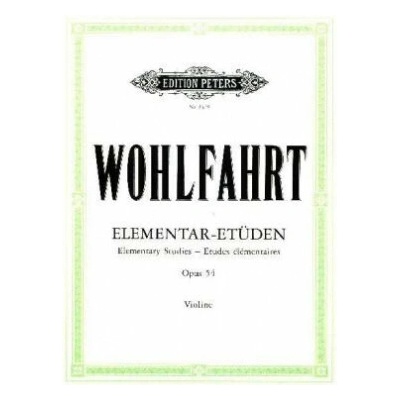 40 Elementar-Etüden für Violine solo op. 54
