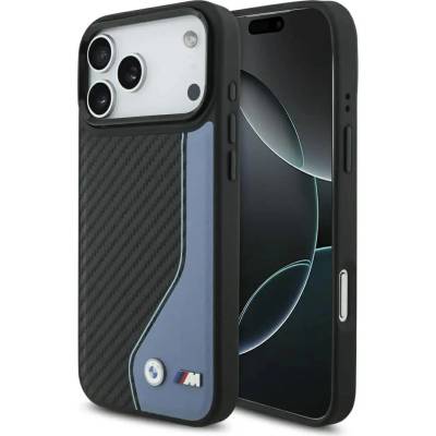 BMW Калъф MagSafe с лого BMW M Carbon за iPhone 17 Pro Max - син