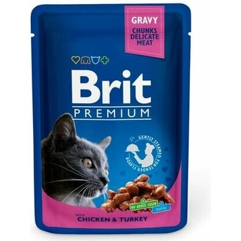 Brit Premium Cat Chicken & Turkey 24 x 100 g