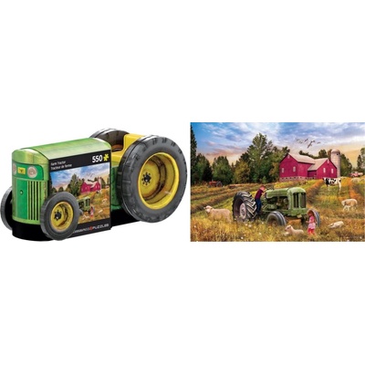 EUROGRAPHICS v plechovej krabičke Starý traktor 550 dielov