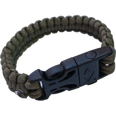 Origin Outdoors Оригинал на открито Гривна Paracord гривна за оцеляване със сигнална свирка и огнеупорна стомана (179500)