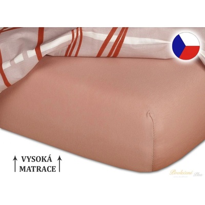 Dadka Jersey prostěradlo béžové 90x200x25