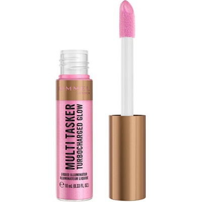Rimmel Multi-Tasker Turbocharged Glow tekutý rozjasňovač 005 Iconic As Usual 10 ml