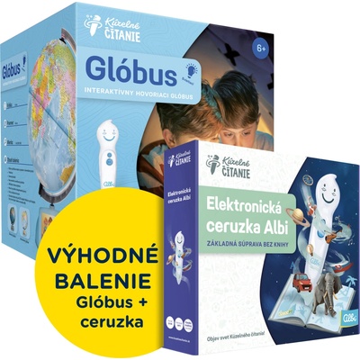 ALBI Kúzelné čítanie Výhodné balenie Glóbus s elektronickou ceruzkou 1.0