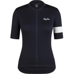 Rapha Дамска фланелка с къс ръкав за колоездене Rapha Women's Core Jersey Cycling jersey - Black / White (156-2650-0314)