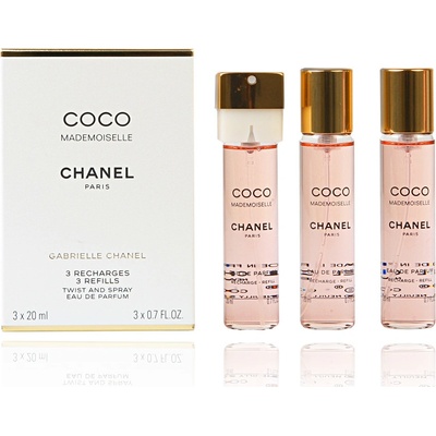 Chanel Coco Mademoiselle EDT 3 x 20 ml pre ženy darčeková sada