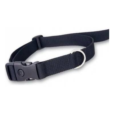 Dog Trace Tkaný řemen černý bez oka ONE 75 cm 15 mm