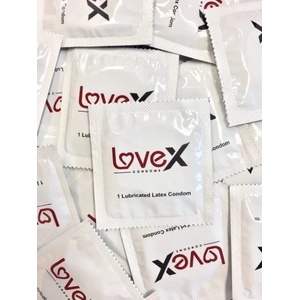 Lovex 20 бр. задържащи релефни презервативи Lovex 3-in-1 - насипни