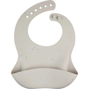 Canpol Силиконов лигавник с джоб Canpol - Dots, сив (51/029_grey)