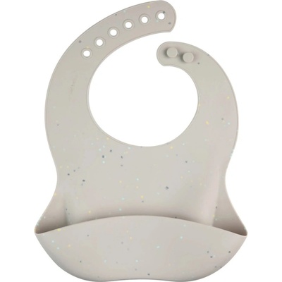 Canpol Силиконов лигавник с джоб Canpol - Dots, сив (51/029_grey)