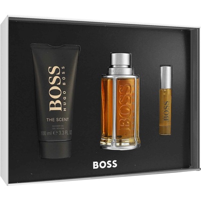 HUGO BOSS Boss The Scent подаръчен комплект Man Eau de Toilette 100 ml + душ гел 100 ml + Eau de Toilette 10 ml