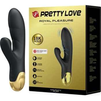 Image 1 of Вибратор с вакуумен клитор стимулатор, 19, 2см. - Naughty Play (DEBRA01334)