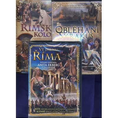 Obléhání Syrakus + Ve jménu Říma + Římský kolos DVD
