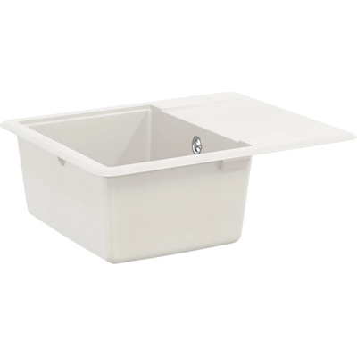 vidaXL Мивка Бяло 560 x 460 мм 80% Кварц и 20% Смола (42028415)