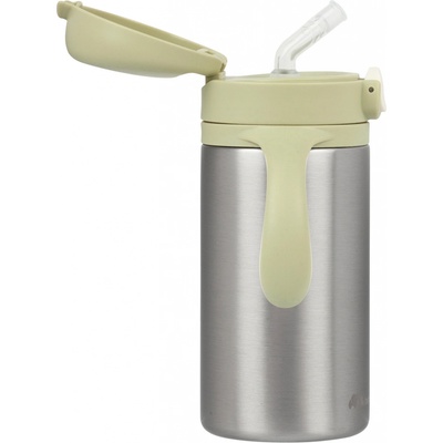 Bebeconfort Hrnek termoizolační s brčkem nerez 280 ml Green
