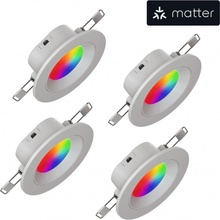 Nanoleaf LED žárovka Essentials Matter Smart Recessed Downlight 4 Pack NF080D02-4W3