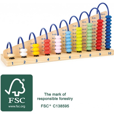 small foot Dřevěné počítadlo Profi 2 – Zboží Dáma