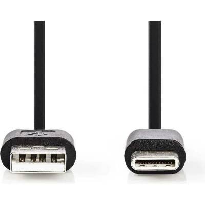 Nedis CCGB60600BK01 USB 2.0, Typ-C Zástrčka - A Zástrčka, 0,1m, černý